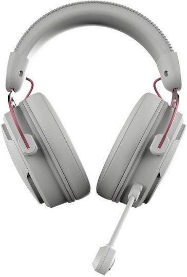 Nubi NH1 Over Ear Gaming Headset με σύνδεση USB Ροζ