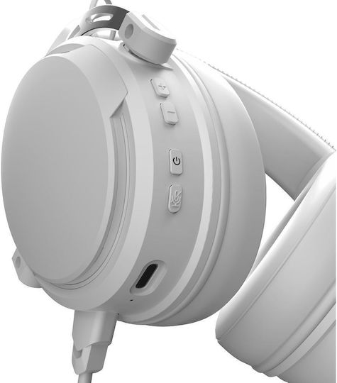 Nubi NH1 Pro Безжични Надушници Гейминг Слушалки с Bluetooth и USB Свързаност Бели за PC