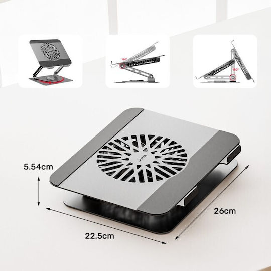 Unitek Cooling Pad για Laptop έως 17.3" Ασημί OT1098AGY01
