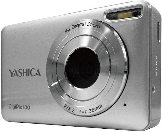 Yashica DigiPix Компактен Фотоапарат 44МР Оптично Увеличение 16x Сребриста