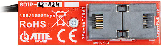 Atte Asdc-12-124-hs Poe Adapter 35-56vdcin 12vdcout + Poe Input:passive Poe Ή 802.3af