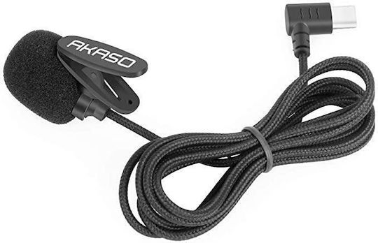 Akaso SYZ0086 Μικρόφωνο με USB Type-C Clip On για Κάμερα