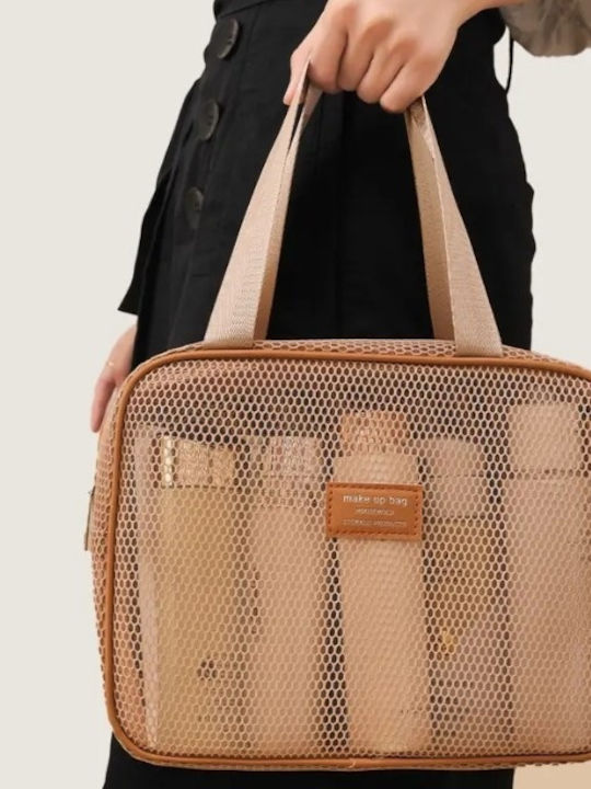 Jetbags Rz11136-53 Νεσεσέρ Ταξιδιού Pvc Mesh Makeup Organizer Bag 22x11x22cm Μπεζ