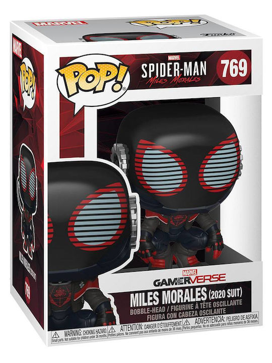 Funko Pop! Bobble-Head Marvel: Spider-Man - Miles Morales (2020 Suit) 769