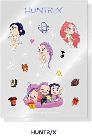 K-pop Dämonenjäger Netflix Offizielles Light Stick Deco Aufkleber Pack