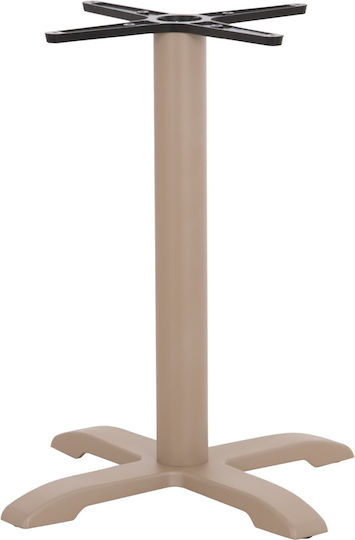 Freebox Table Stand Cast Iron Cappuccino 62x62x72cm
