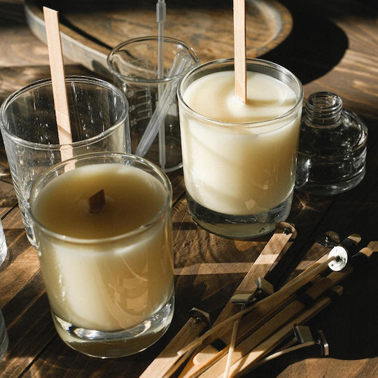 Wooden Wicks Candles 75x15x1 Mm 5 Pieces