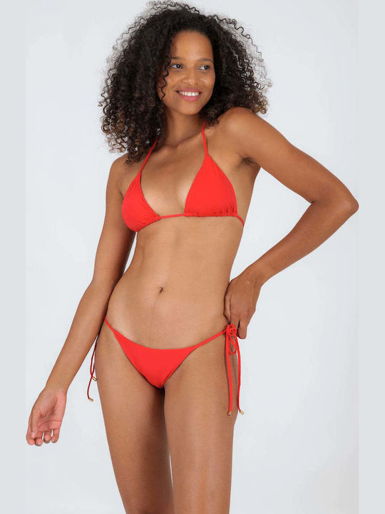 Bikini Brazil με Κορδονάκια Comfy-red