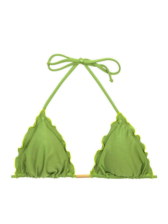 Bikini Triangle Frufru Green