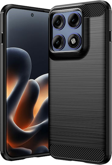 Techsuit Carbon Bumper Силиконов / Пластмасов Черен Motorola Edge 70 Pro