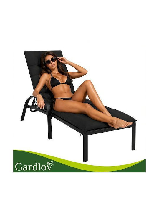 Gardlov Sonnenbank-Kissen mit Rückenlehne Schwarz