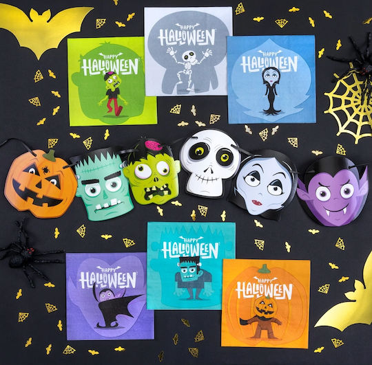 Halloween Monsters Napkins 33x33cm 12pcs