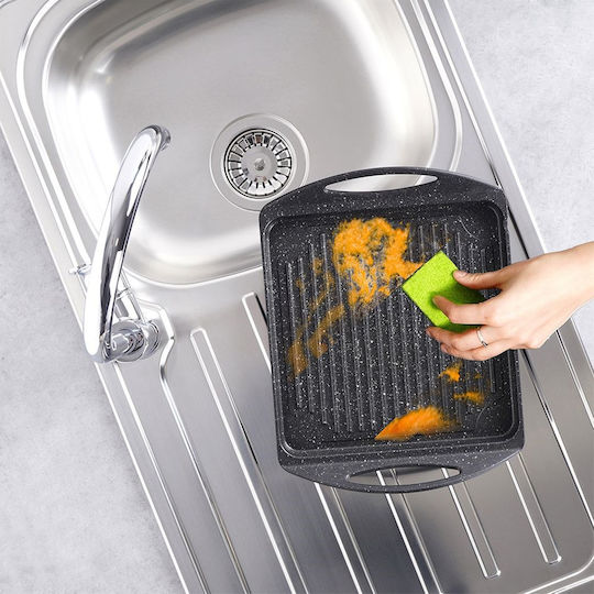 Orion Placă de Copt Antiaderentă cu Suprafață Ceramică Striată 34cm x 26.5cm