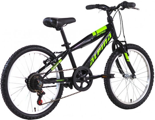 Alpina 20" Kids' Mountain Bike Black
