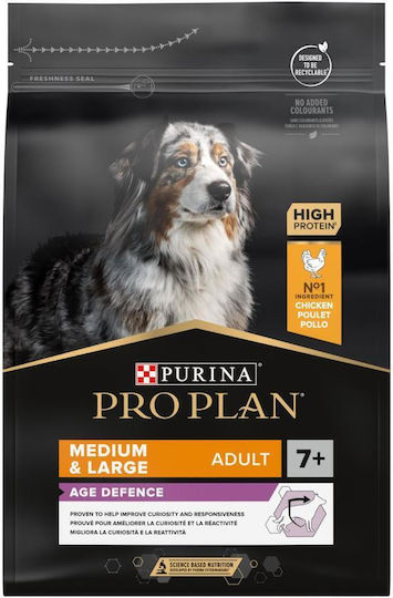 Pro Plan Age Defence 14kg Ξηρά Τροφή για Ενήλικους Σκύλους Μεσαίων & Μεγαλόσωμων Φυλών με Κοτόπουλο