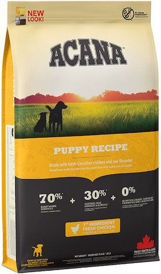 Acana Recipe 2kg Dry Food Grain-Free for Puppies with Chicken