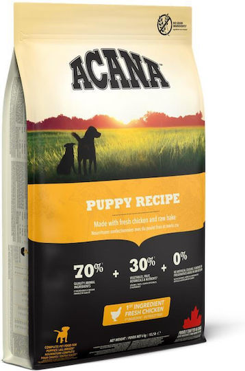 Acana Recipe 2kg Dry Food Grain-Free for Puppies with Chicken
