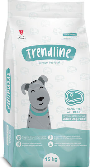 Trendline Adult Dog Food Beef Complete Food Adult Dogs All Breeds Beef 15 Kg