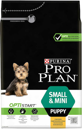 Pro Plan Puppy Small Mini 3кг Суха Храна за Кученца от Малки Породи с Пилешко
