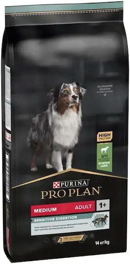 Pro Plan Sensitive Digestion 14kg Ξηρά Τροφή για Ενήλικους Σκύλους Μεσαίων Φυλών με Αρνί