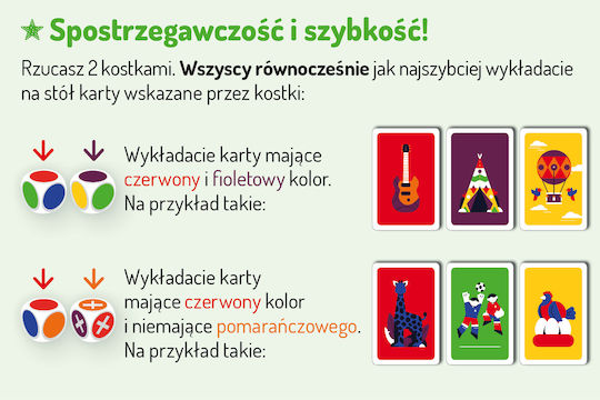 Board Game Color Game for 2-7 Players 6+ Years Old (PL) Nasza Ksiegarnia