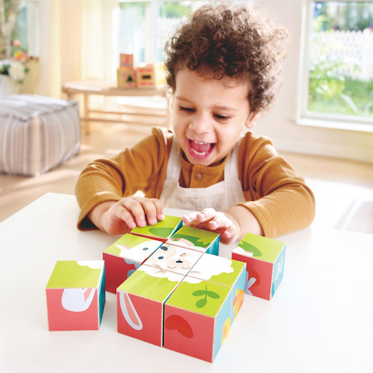 Ξύλινο Παιδικό Puzzle Farm 9pcs Hape
