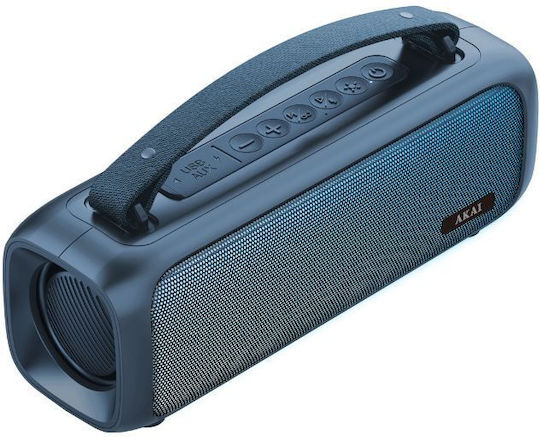 Akai Proffesional Ηχείο Bluetooth 8W με Ραδιόφωνο και Διάρκεια Μπαταρίας έως 7 ώρες Μπλε ABTS-08BL