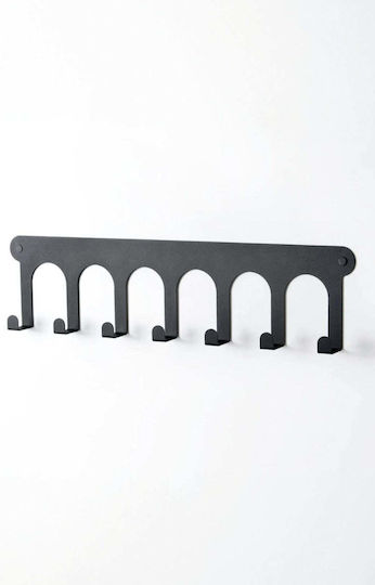 SteweHome Cuiere de Perete Metalice cu 7 Compartimente Bej 50x20x20cm