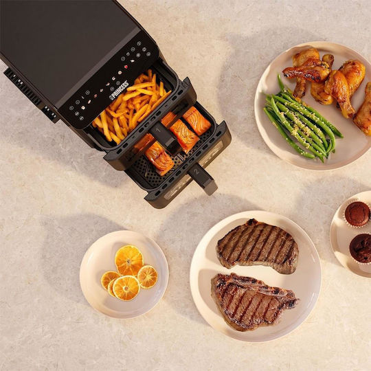 Princess Air Fryer με Wi-Fi & Διπλό Αποσπώμενο Κάδο 11.2lt Μαύρο 0118249001001