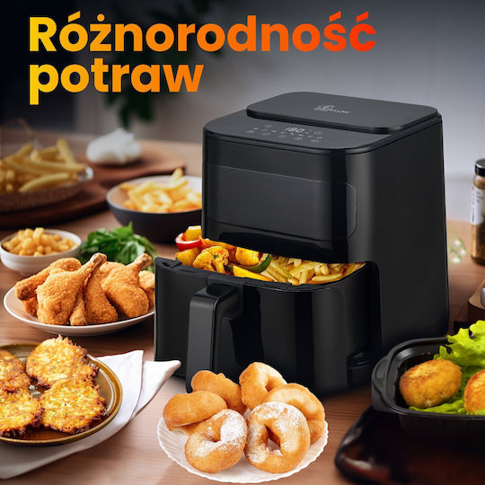 Extralink Heißluftfritteuse mit Wi-Fi 5,2 l Schwarz
