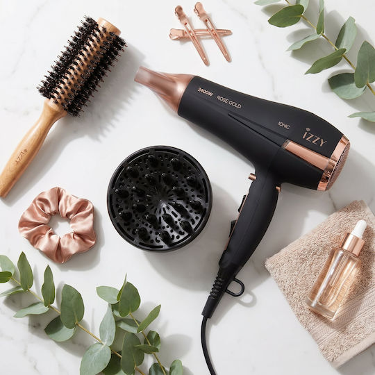 Izzy Ionic Hair Dryer with Diffuser 2400W