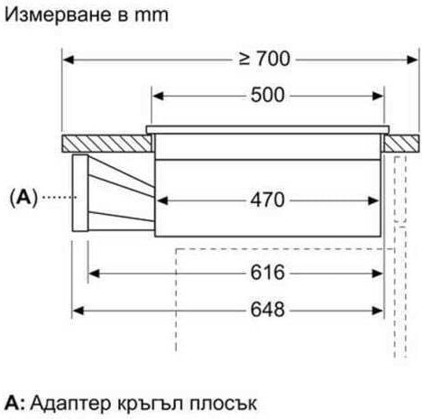 Neff Smart Индукционен Автономен Плот с Абсорбатор и Lock Function 71.4x52.7см