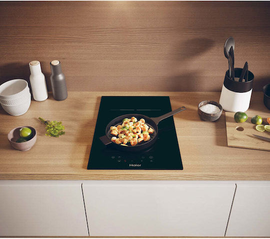 Haier HAH 32 DCC Smart Domino Ceramic Autonomous Cooktop 28.8x52cm Black Glass