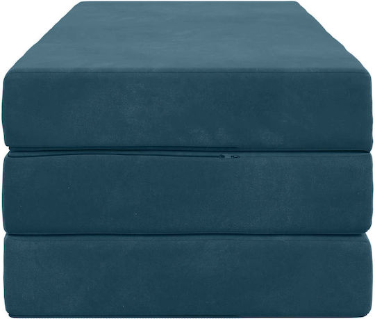 Πολυμορφικό Πουφ Κρεβάτι Μπλε 140x67x45cm