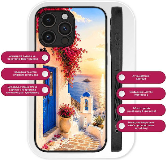 Sonique Case Greek Island Muse Series Samsung Galaxy M35 5g Santorini Sunset