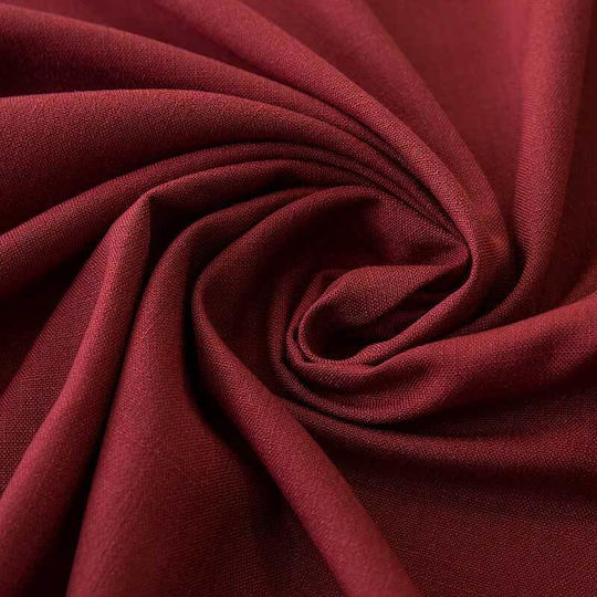 FRIPIA Față De Masă Din In Cu Dantelă Burgundy 120x180cm