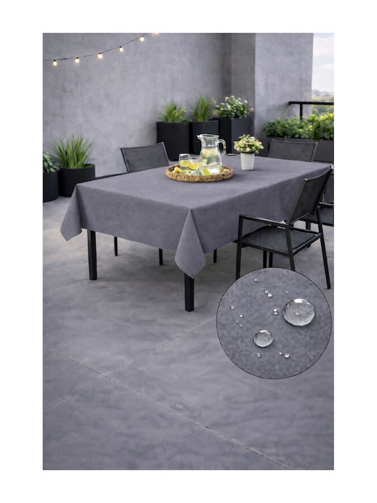 Now Art Τραπεζομάντηλο Αλέκιαστο Dark Gray 155x180εκ.
