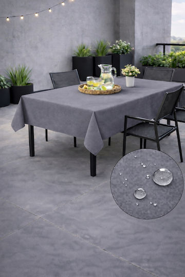 Now Art Τραπεζομάντηλο Αλέκιαστο Dark Gray 155x180εκ.
