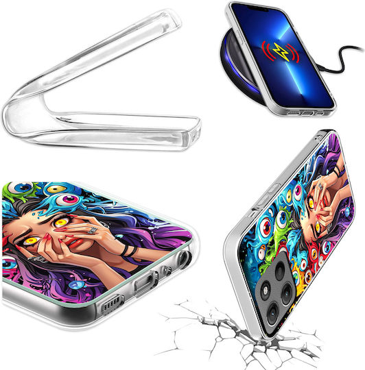 Husă Motorola Moto G15 Photo Back Eyes + Sticlă