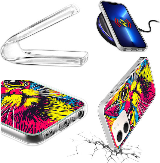 Case Oppo A5x Photo Case Back Cover Cat + 9h Glass