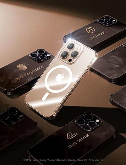 Husă Tip Back Cover iPhone 16 Pro Max Magnetică Transparentă din Silicon