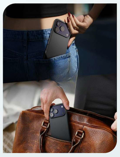 Husă De Protecție Back Cover Pentru Iphone 17 Pro Compatibil Cu Magsafe Silicon Mat Negru