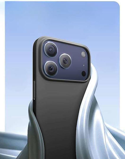 Husă Tip Back Cover Pentru Iphone 17 Pro Max Compatibil Cu Magsafe Silicon Mat Negru