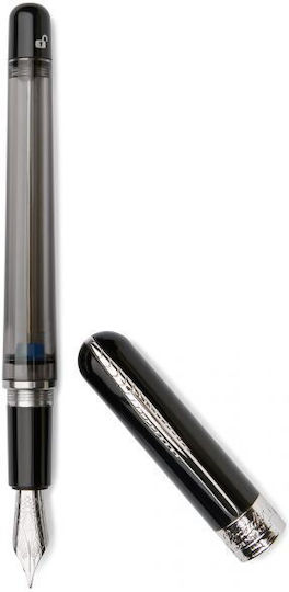 Pineider Avatar Fountain Pen Medium Transparent Steel