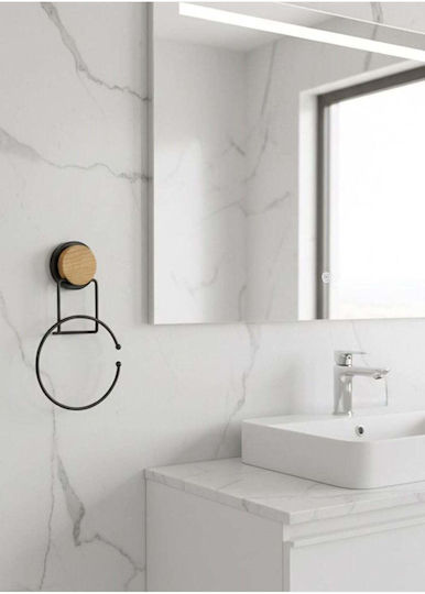 SteweHome Link Suport Prosoape Montat Pe Perete Cu Autocolant Negru
