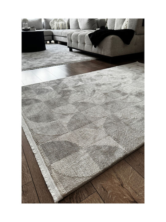 SteweHome Правоъгълен Сив Килим 100x300см