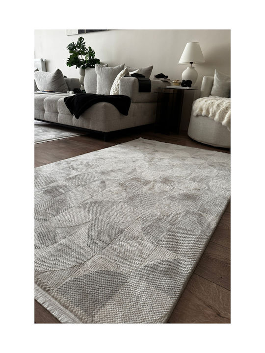 SteweHome Правоъгълен Сив Килим 100x300см