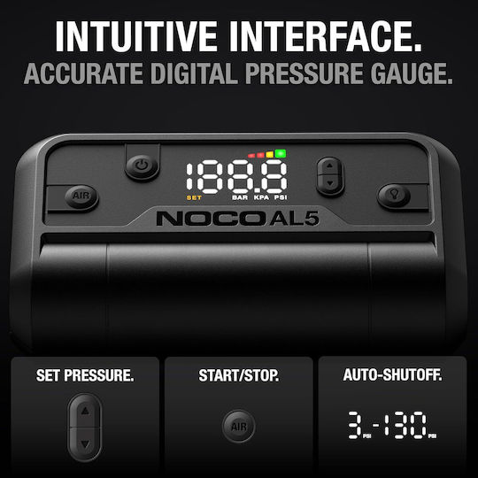 Noco Car Tire Pump AL5 Rechargeable 12V