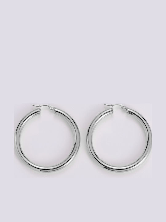 Meet Me At The Sunset Single Steel Hoop Earring