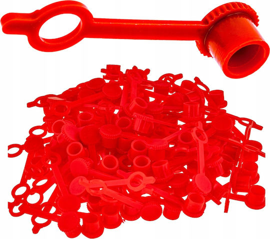 Falon-tech Red Grease Nipple Covers 100 Pcs 6 Mm Grease Nipples